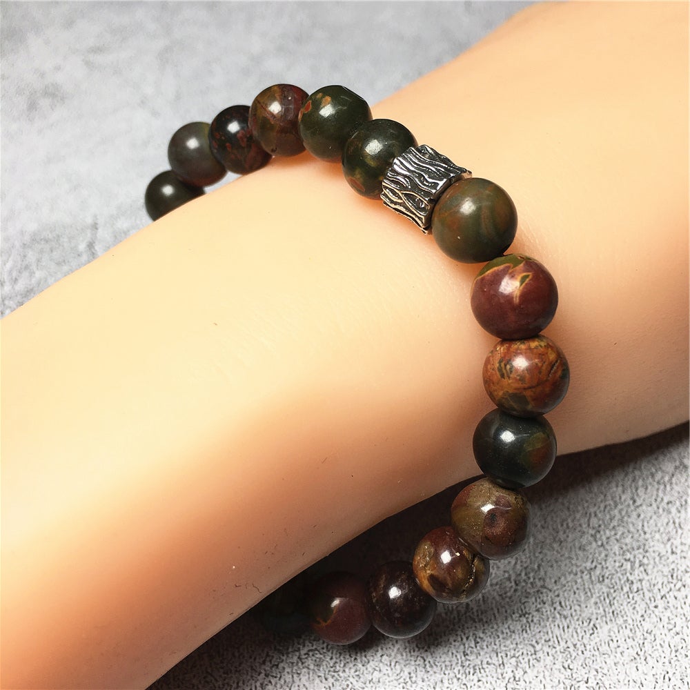 Picasso Gemstone Beaded Adjustable Handmade Bracelet