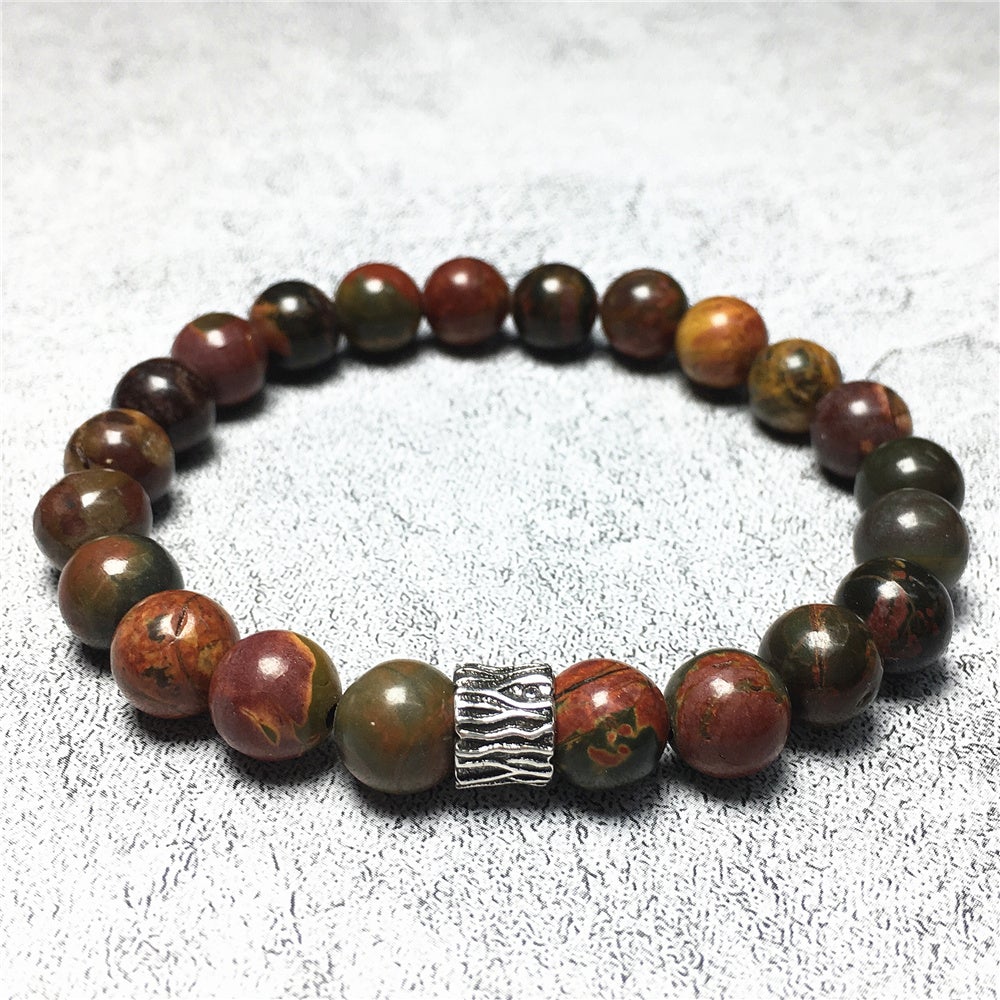 Picasso Gemstone Beaded Adjustable Handmade Bracelet