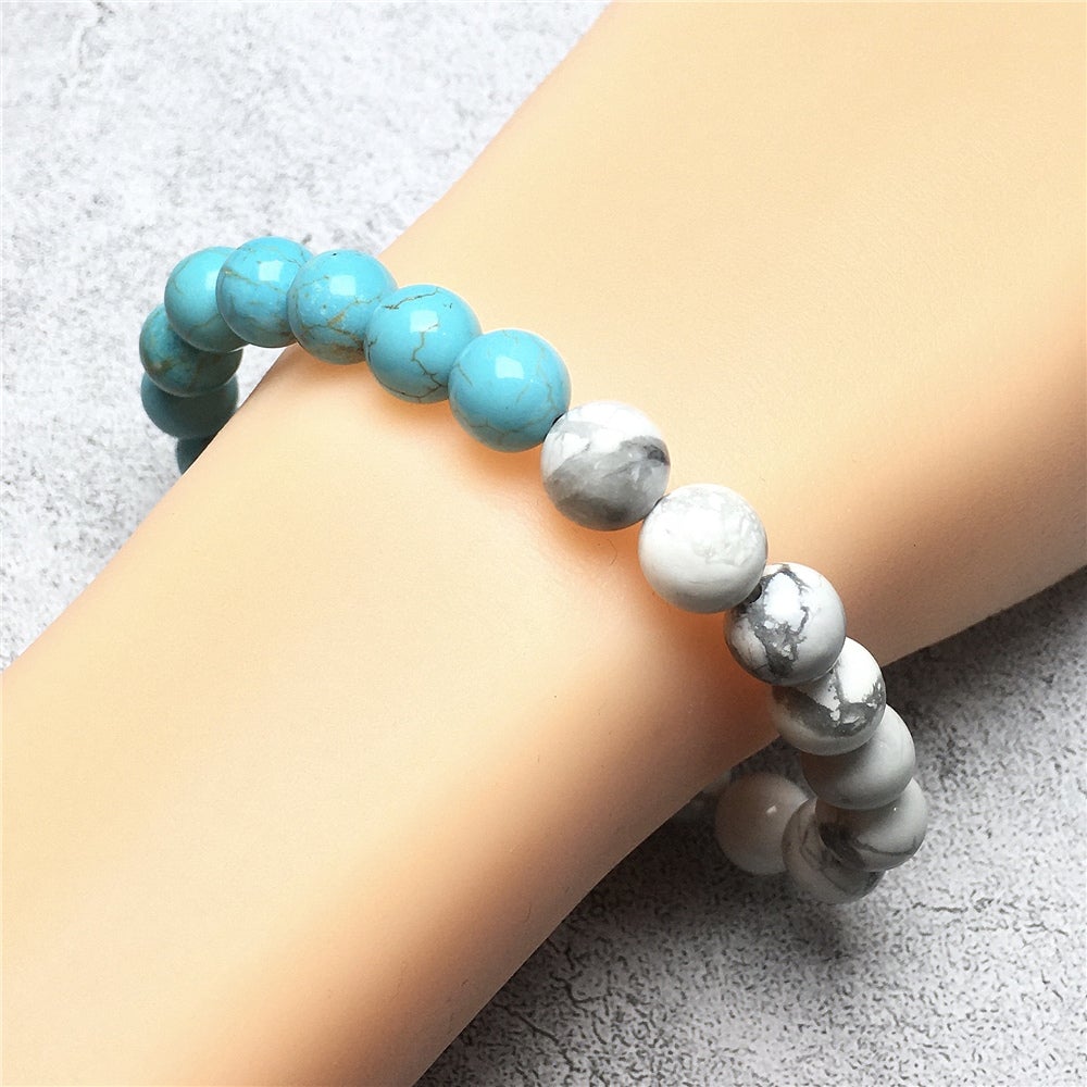 Turquoise Howlite Handmade Precious Bracelets Jewelry