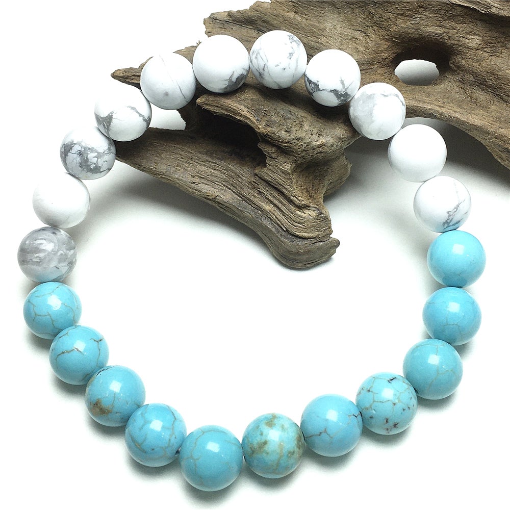 Turquoise Howlite Handmade Precious Bracelets Jewelry