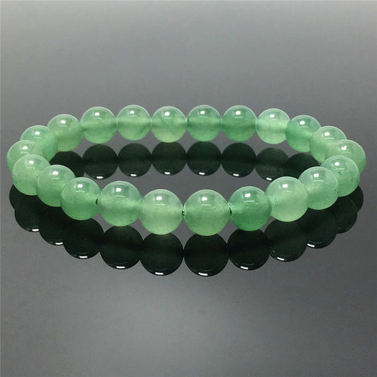 Natural Green Aventurine Gemstone Beads Handmade Stretchy Bracelet