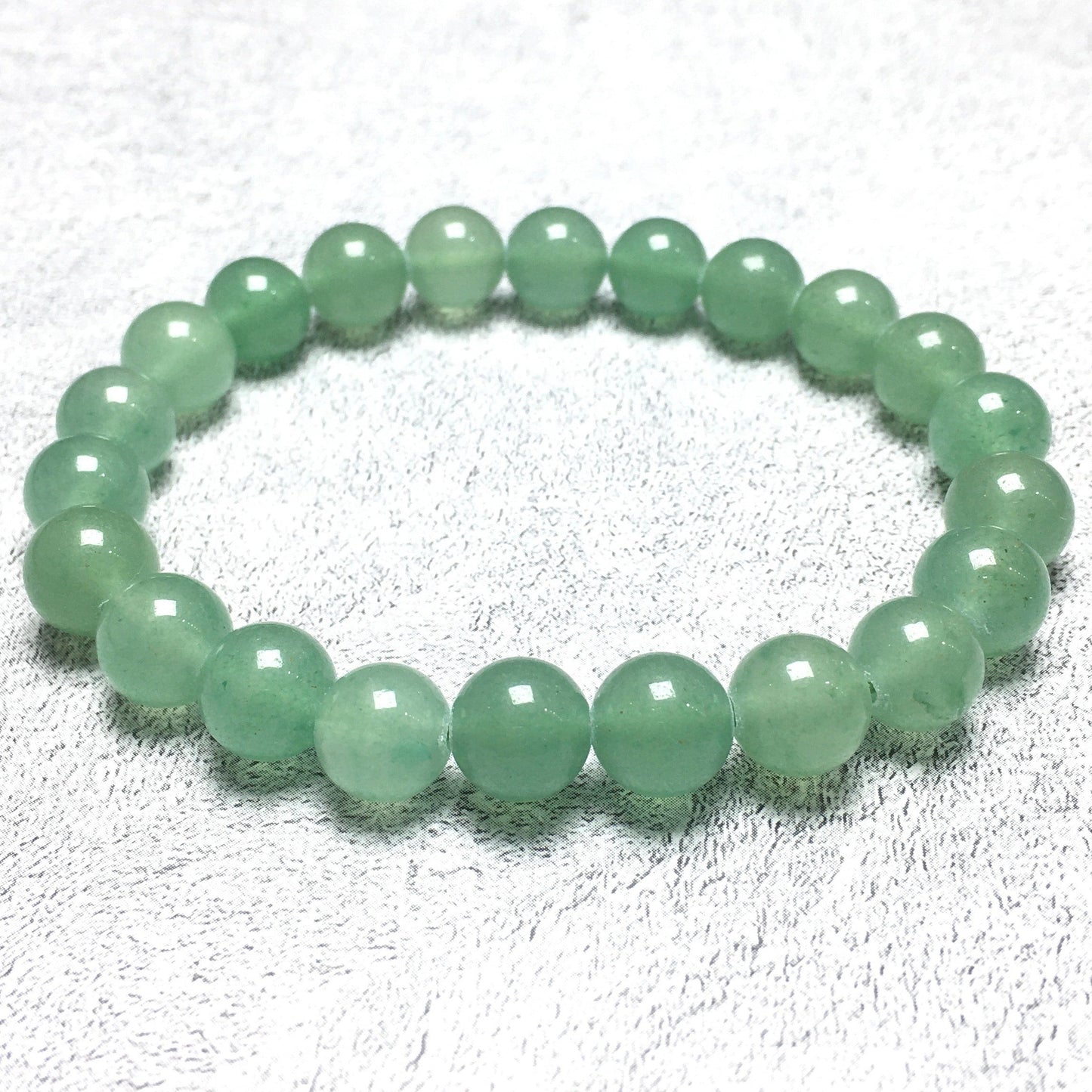 Natural Green Aventurine Gemstone Beads Handmade Stretchy Bracelet