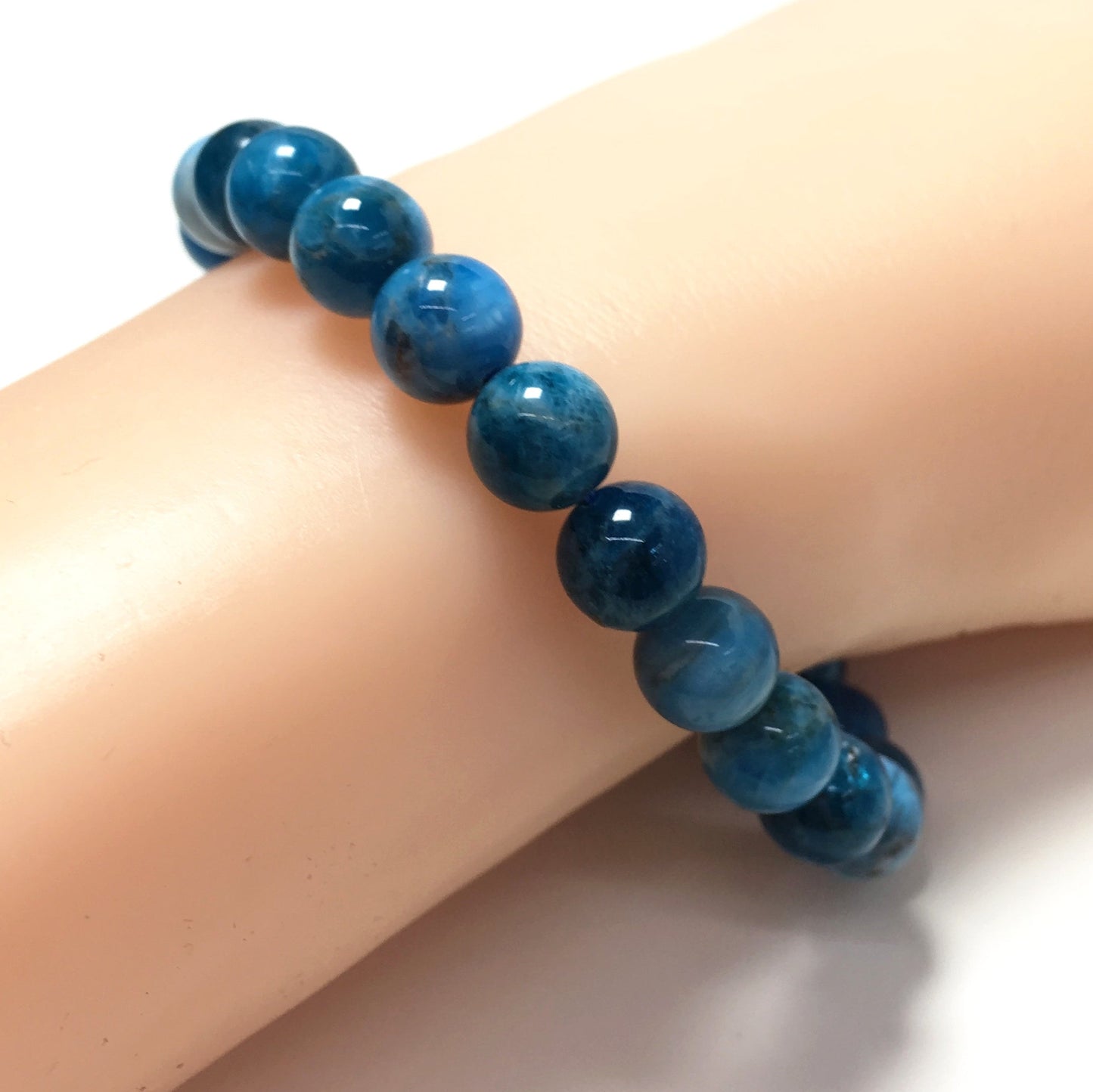 Apatite Natural Gemstone Crystal Healing stretch Aromatherapy Bracelet