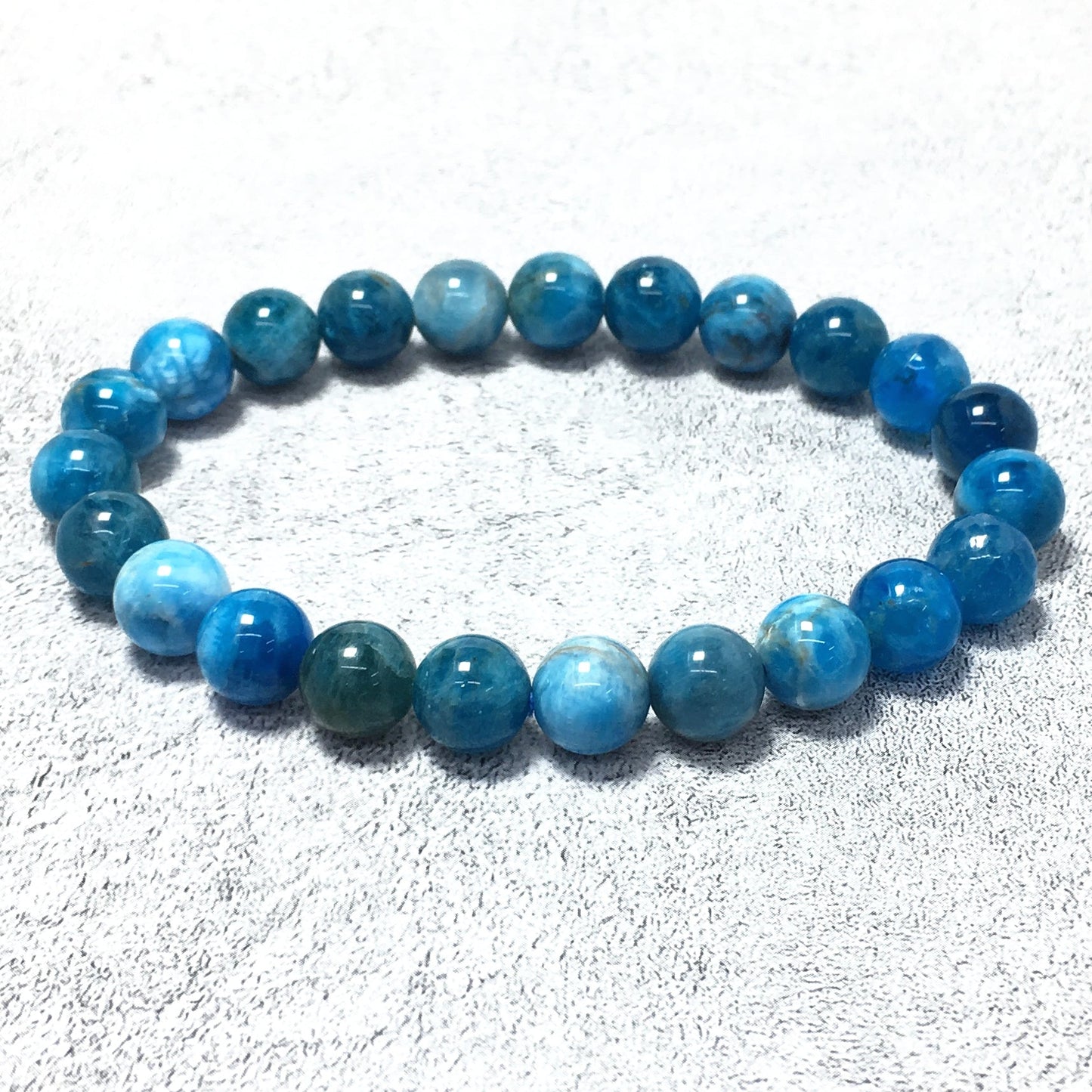 Apatite Natural Gemstone Crystal Healing stretch Aromatherapy Bracelet