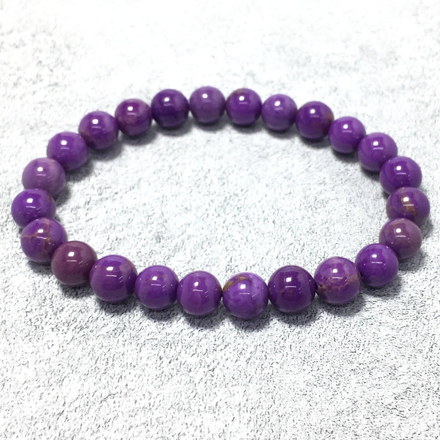 Natural Phosphosiderite Gemstone Crystal Healing Stretch Beads Bracelet