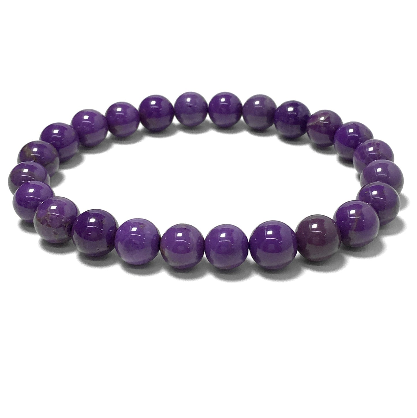 Natural Phosphosiderite Gemstone Crystal Healing Stretch Beads Bracelet