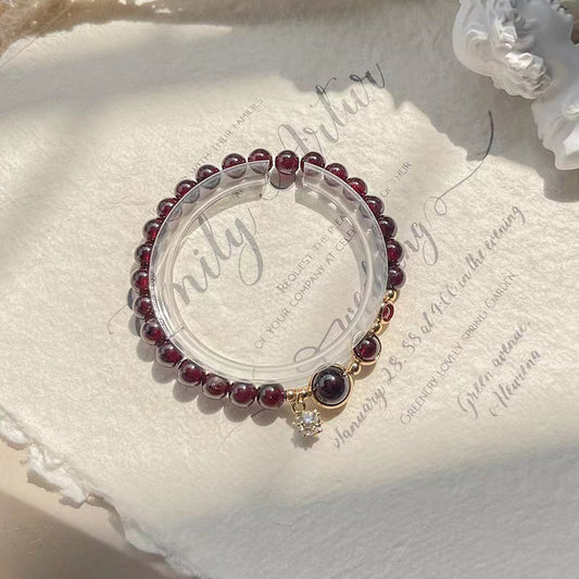 Natura High Qualityl Garnet Design Bracelet -vsl1330