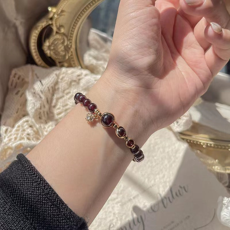 Natura High Qualityl Garnet Design Bracelet -vsl1330