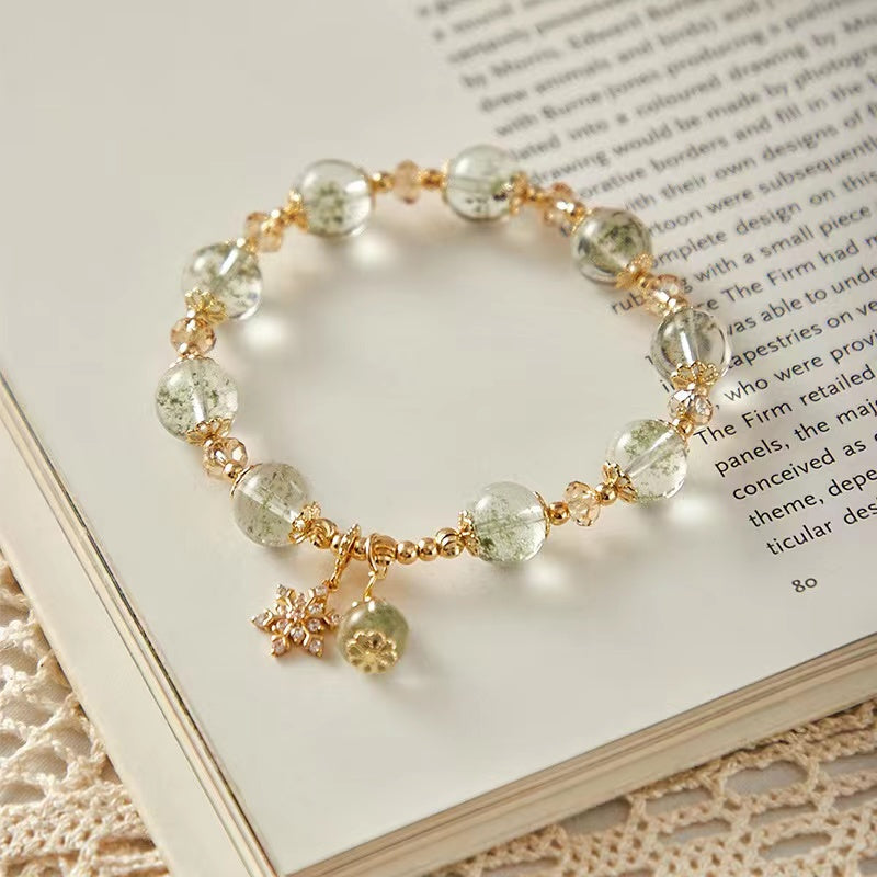 Natural Green Phantom Quartz Garden Quartz Design Bracelet -vsl742