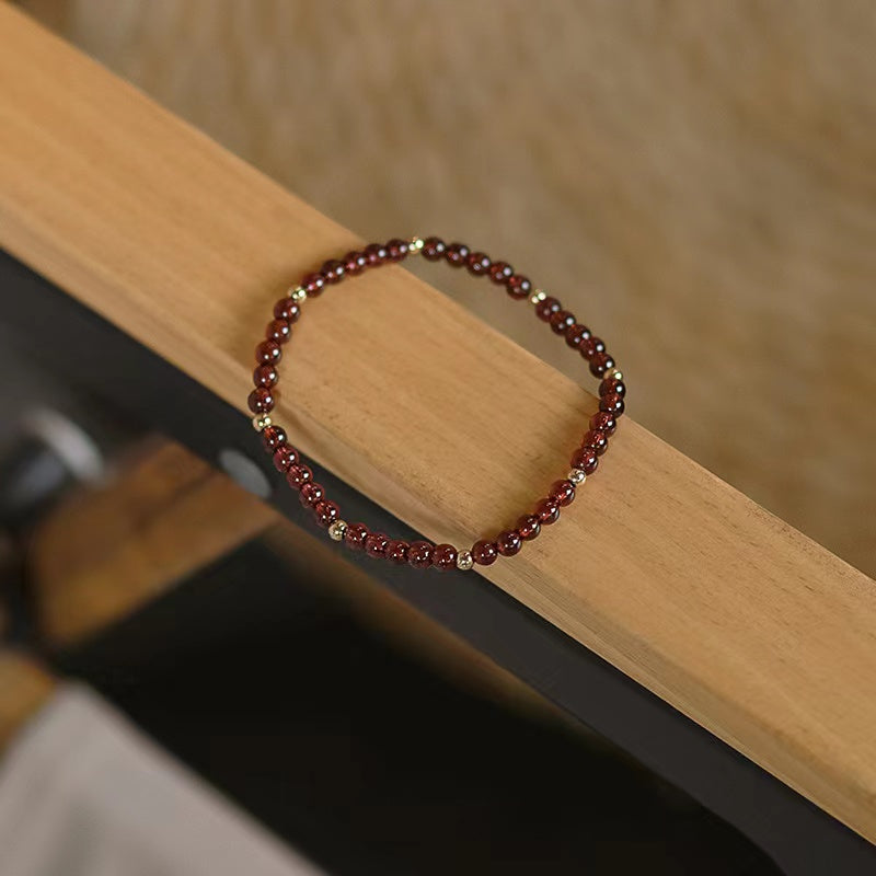 Natural High Quality Garnet Design Bracelets -vsl815