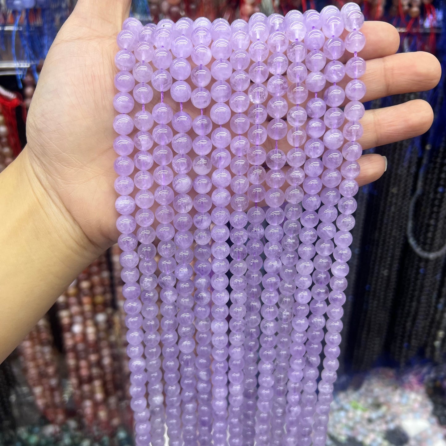 Natural Lavender Amethyst Quartz Round Beads Energy Gemstone Loose Beads For DIY Jewelry Making Design AAAAA Quality