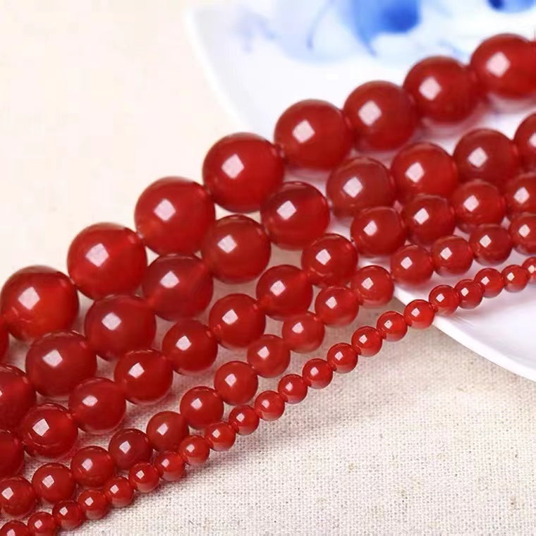 Natural Red Agate Round beads Healing Gemstone Loose Beads DIY Jewelry Making Design AAA Quality  4mm 6mm 8mm 10mm 12mm