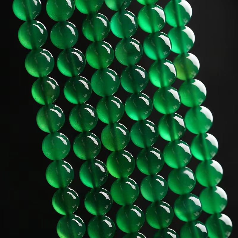 Natural Green Agate Round beads Healing Gemstone Loose Beads DIY Jewelry Making Design AAA Quality  4mm 6mm 8mm 10mm 12mm