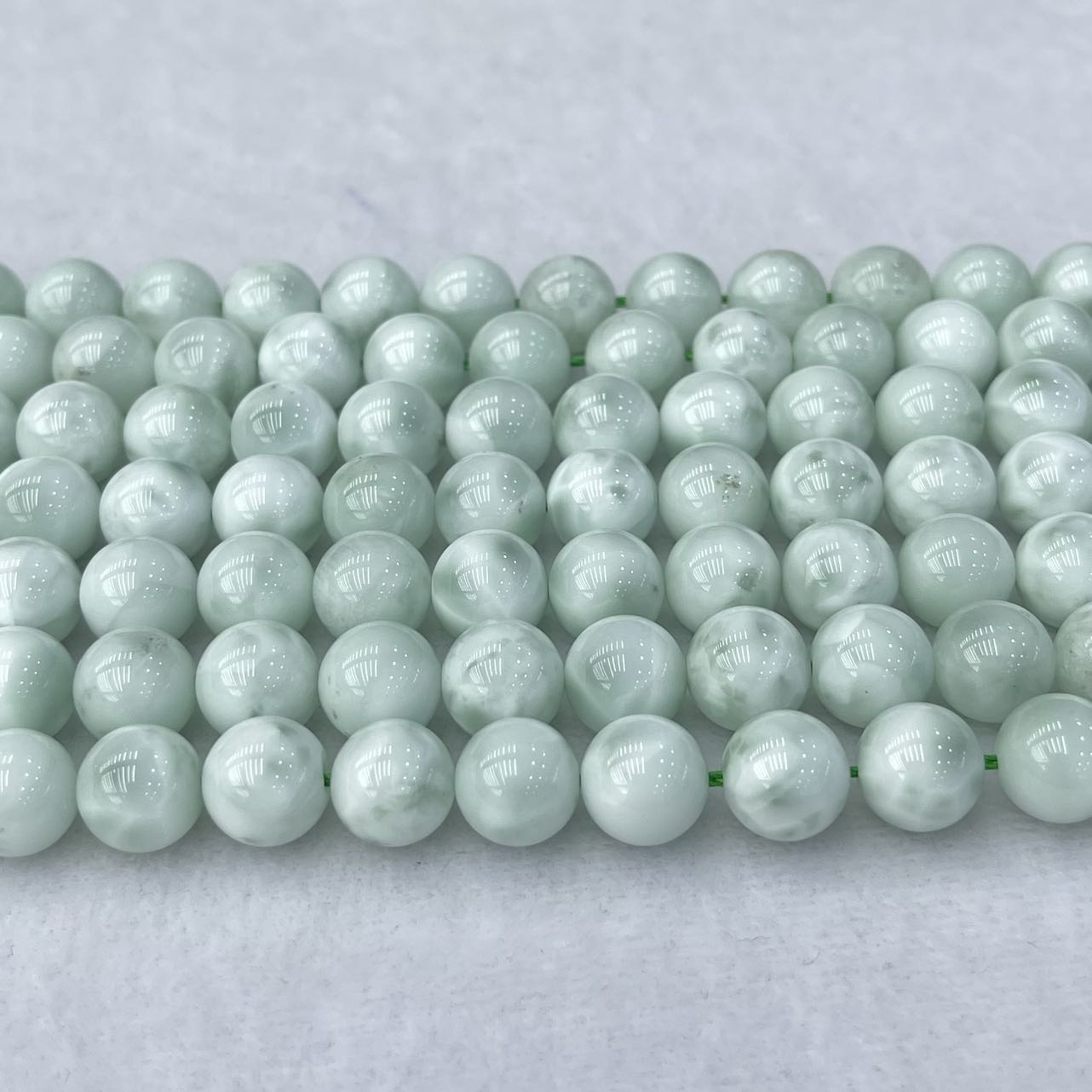 Natural Green Angelite Stone Healing Gemstone Loose Bead DIY Jewelry Making AAA Quality 6mm 8mm 10mm