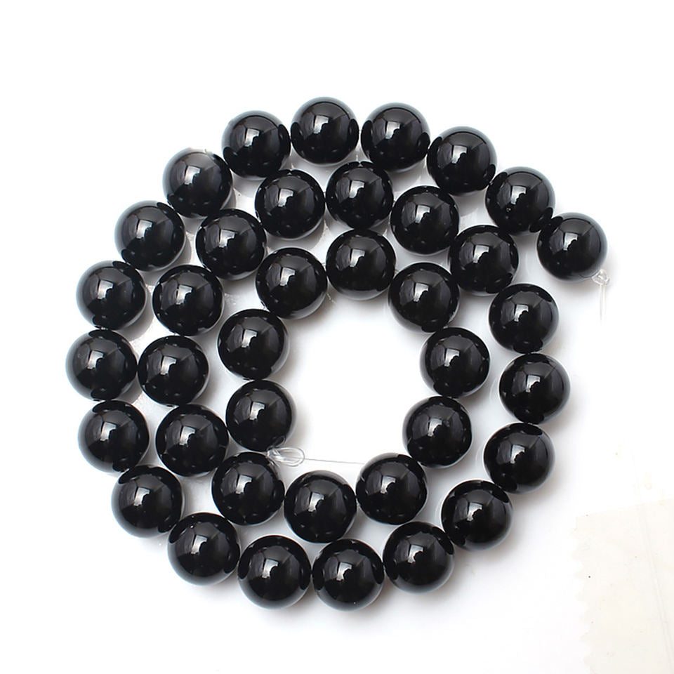 Natural Black Onyx Round beads Healing Gemstone Loose Beads DIY Jewelry Making Design AAA Quality 4mm 6mm 8mm 10mm 12mm