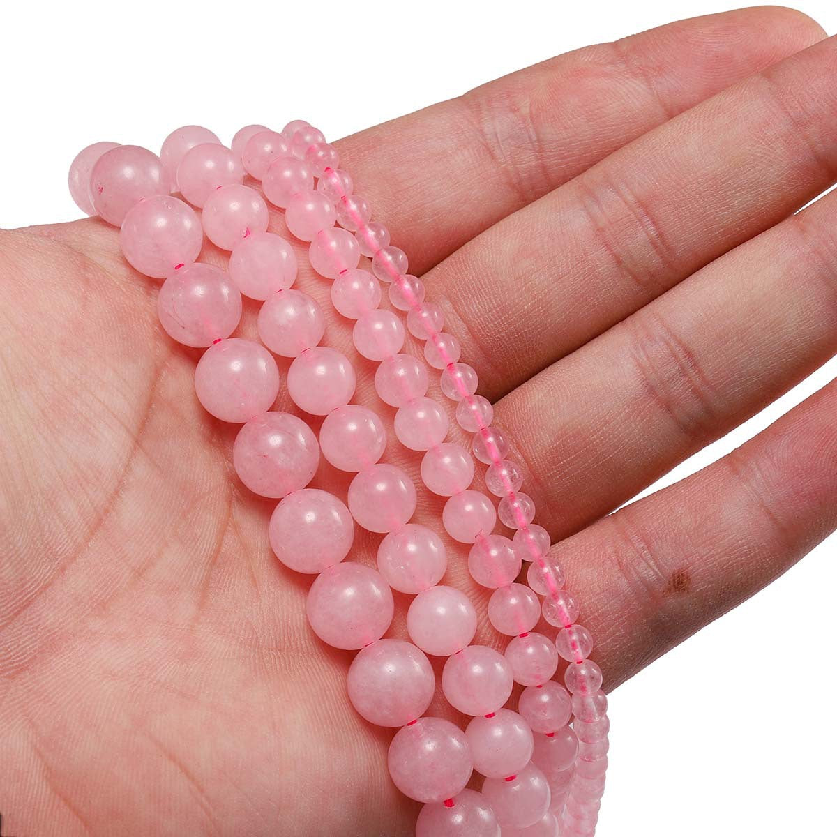 Natural Rose Quartz Round beads Healing Gemstone Loose Beads DIY Jewelry Making Design AAA Quality  4mm 6mm 8mm 10mm 12mm