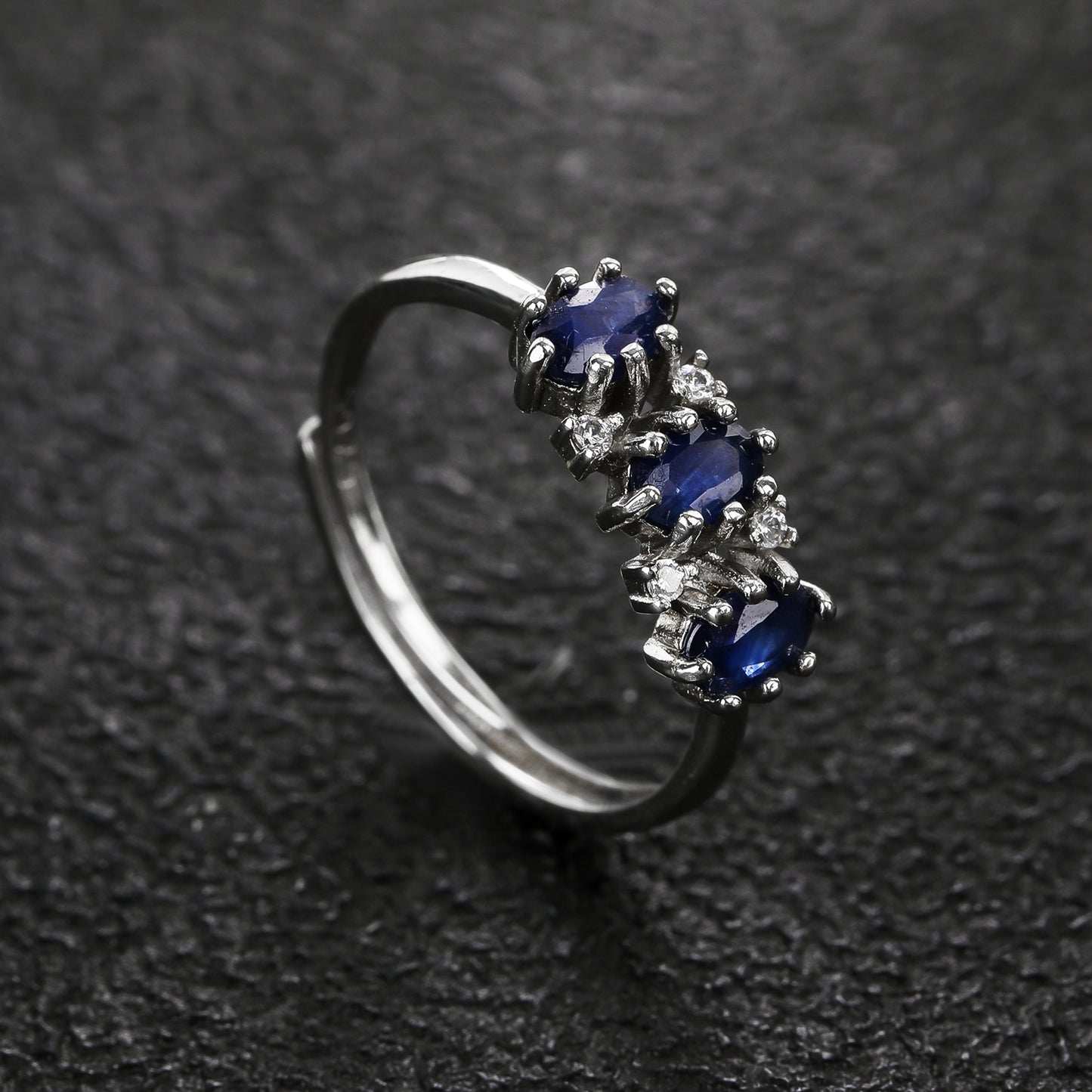 S925 Silver Sapphire Ring YF-R077