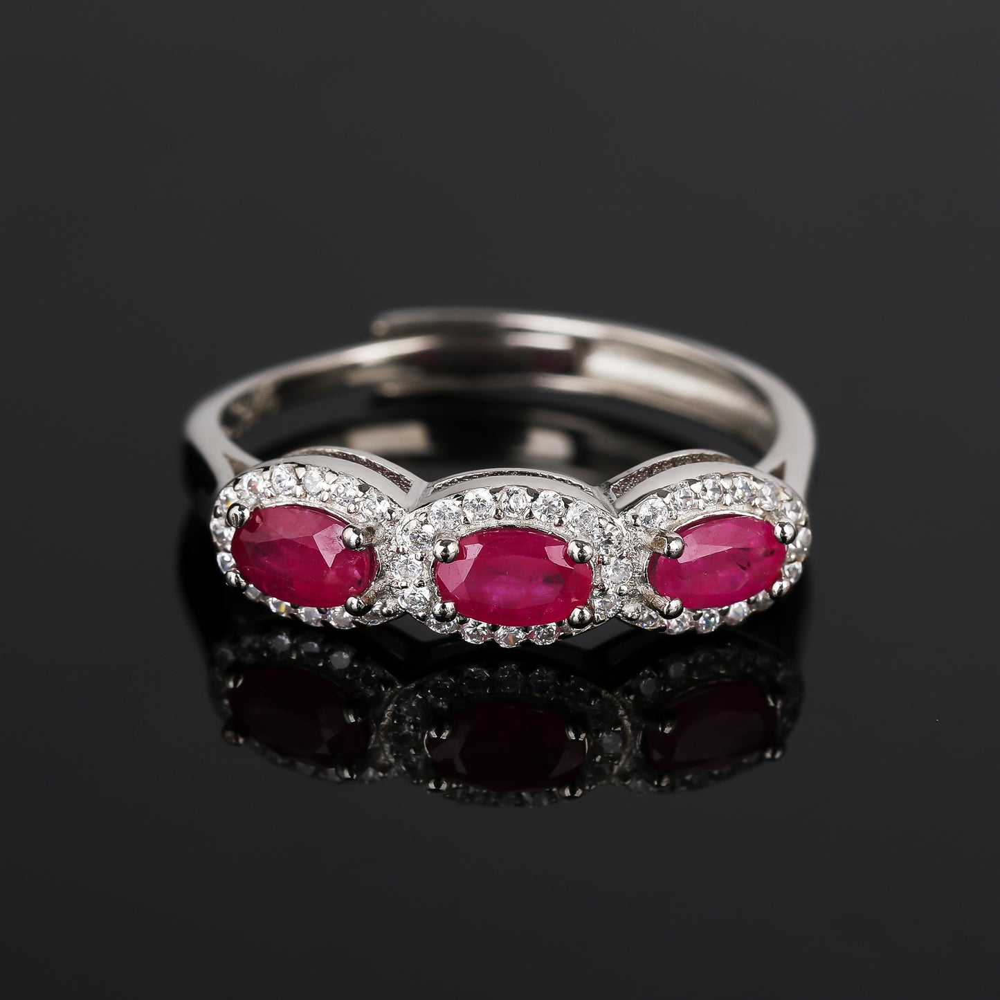 S925 Silver Ruby Ring JSY-R086