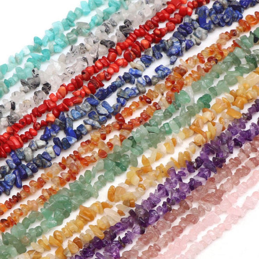 Natural High Quality 5-8MM Irregular Gravel Stone Chips Loose Beads For DIY Jewelry Making Design