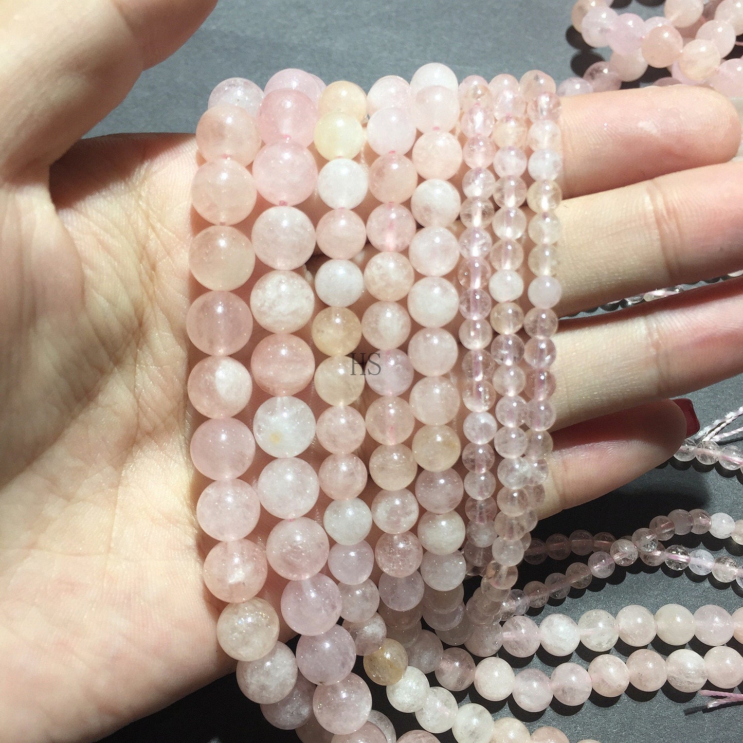 Natural Pink Morganite Highly Polished Round Beads Energy Gemstone Loose Beads DIY Jewelry Making Design for  AAAAA Best Quality 8mm