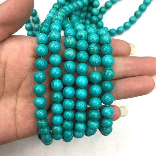 Green Turquoise Round Beads Healing Gemstone Loose Beads DIY Jewelry Making for AAA Quality 4mm 6mm 8mm 10mm 12mm