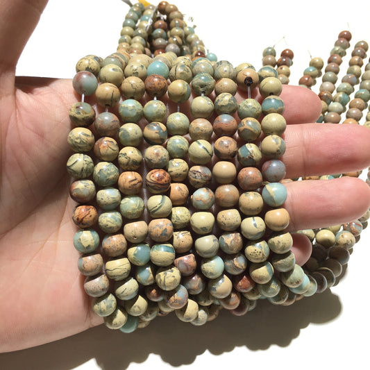 Factory Price Natural Snake Skin Jasper Stone Healing Gemstone Spacer Loose Beads DIY Jewelry Marking For  AAA Quality