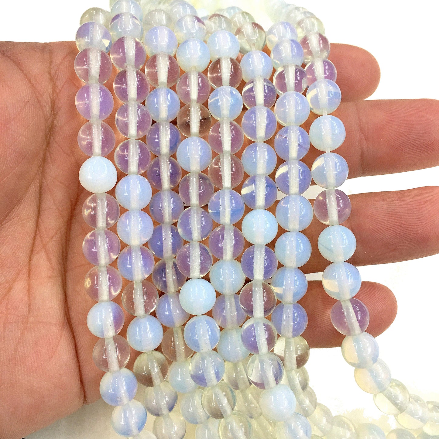 Opalite Round Shape Beads Healing Energy Gemstone Loose Beads For DIY Jewelry Making Design 4mm 6mm 8mm 10mm