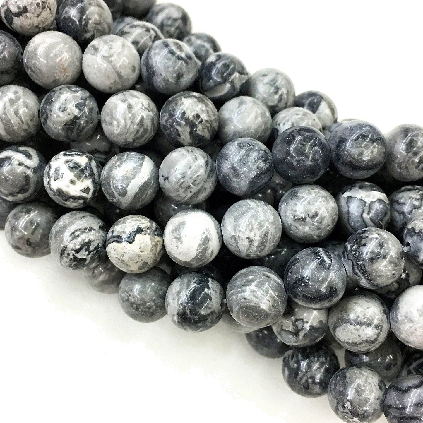 Natural Mapstone Round Shape Beads Healing Energy Gemstone Loose Beads DIY Jewelry Making Design for  AAA Quality