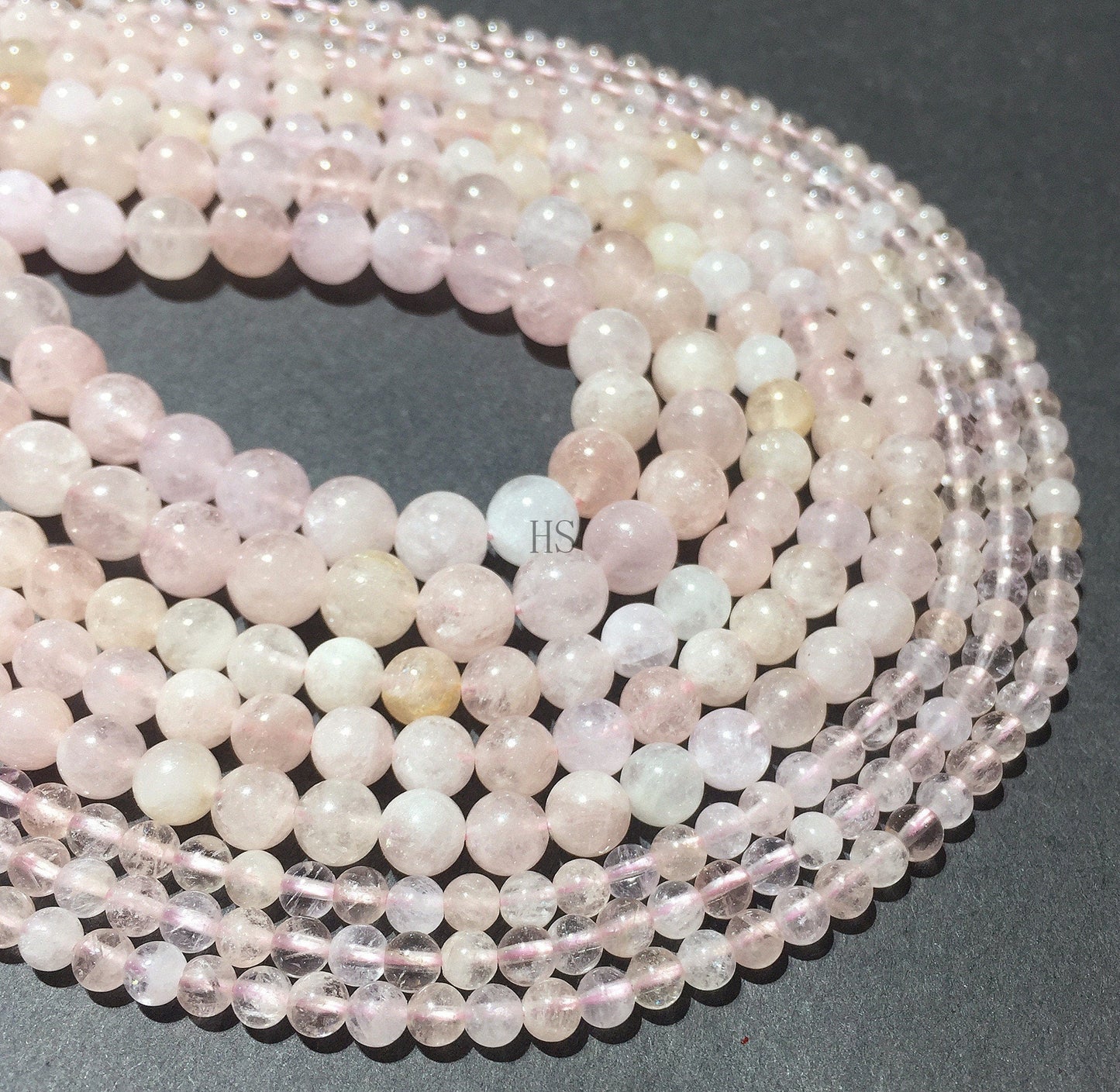 Natural Pink Morganite Highly Polished Round Beads Energy Gemstone Loose Beads DIY Jewelry Making Design for  AAAAA Best Quality 8mm