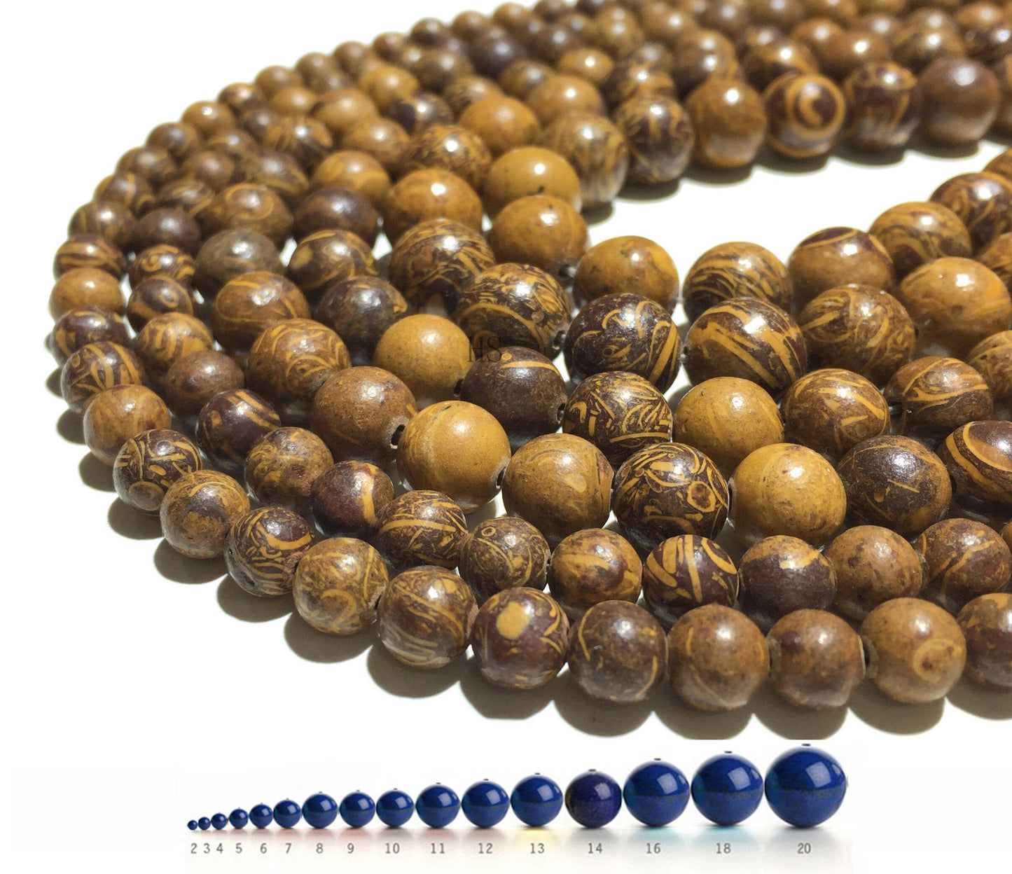 Natural Elephant Skin Jasper Round Beads Healing Gemstone Loose Bead DIY Jewelry Making for  AAA Quality 6mm 8mm 10mm 12mm