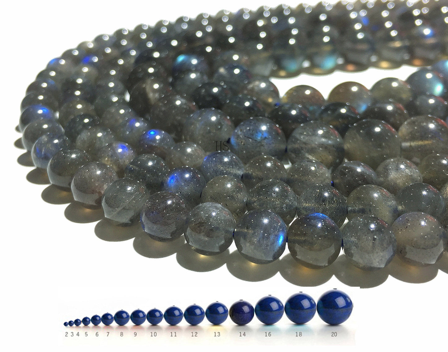 Natural Gray Labradorite Round Beads Healing Gemstone Loose Bead DIY Jewelry Making Design for AAA Quality 6mm 8mm 10mm