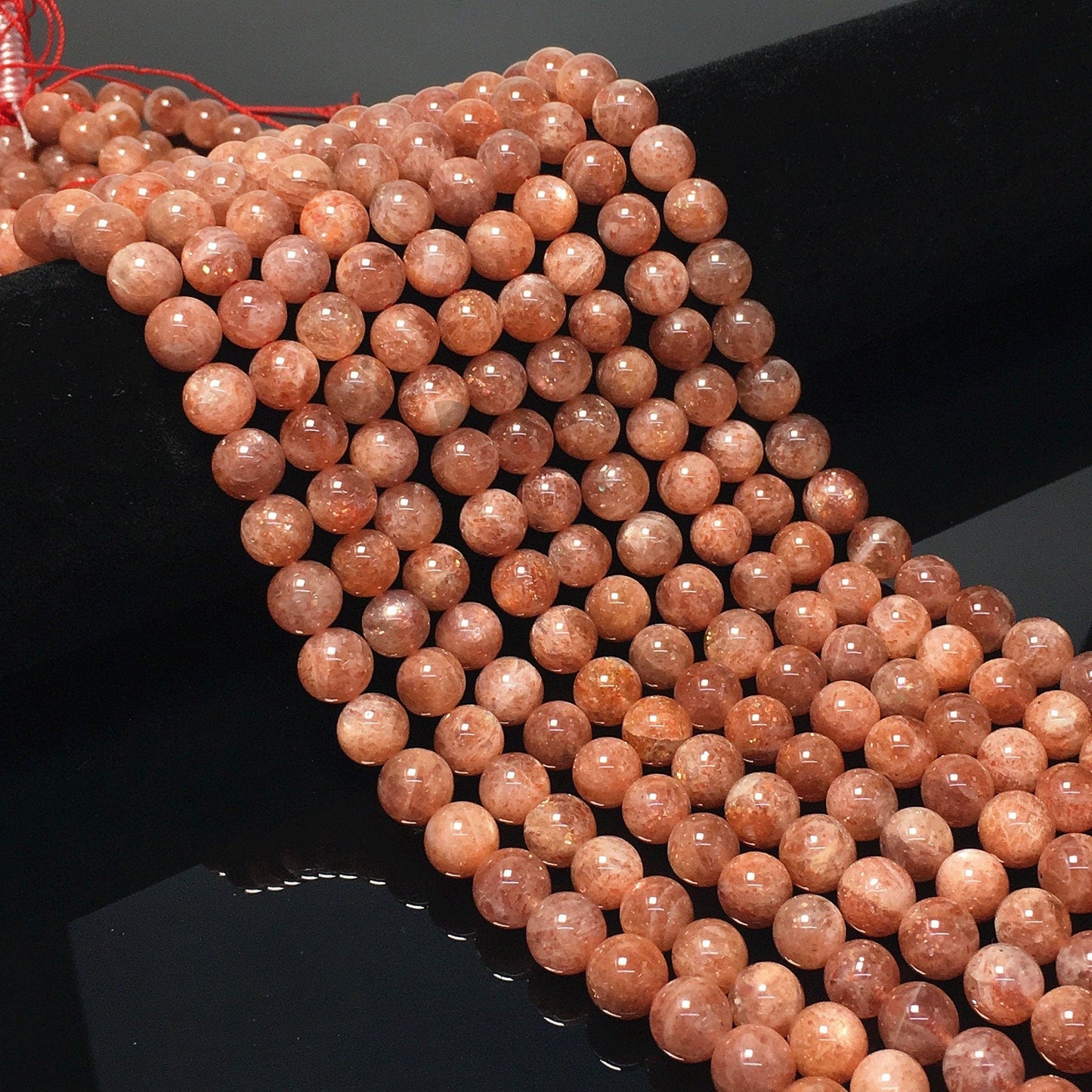 Natural Sunstone Round Beads Energy Gemstone Loose Beads DIY Jewelry Making Design for  AAAAA Quality 6mm 8mm 10mm