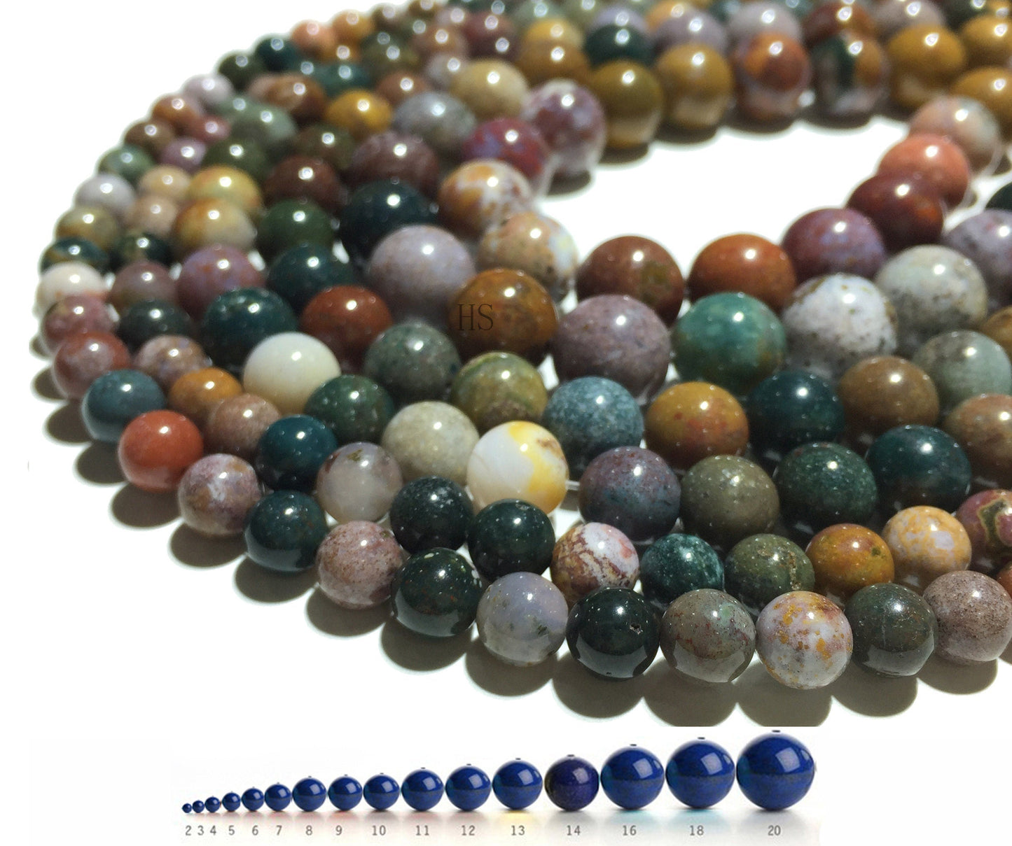 Natural Indian Agate Round Beads Healing Gemstone Loose Beads DIY Jewelry Making for  AAA Quality 4mm 6mm 8mm 10mm 12mm