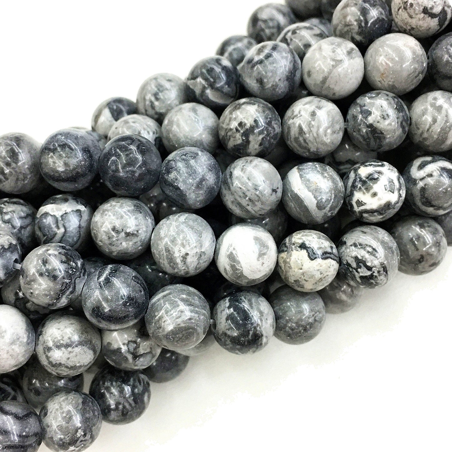 Natural Mapstone Round Shape Beads Healing Energy Gemstone Loose Beads DIY Jewelry Making Design for  AAA Quality