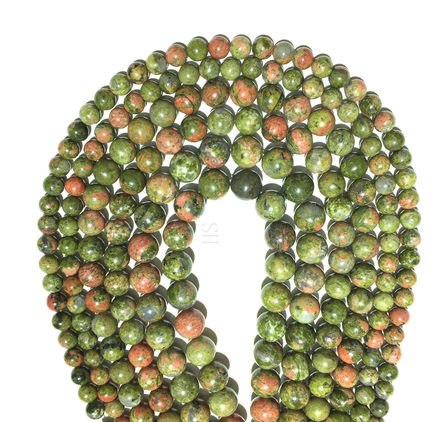 Unakite Jasper Natural Stone Healing Gemstone Loose Bead for DIY Jewelry Making Design AAA Quality