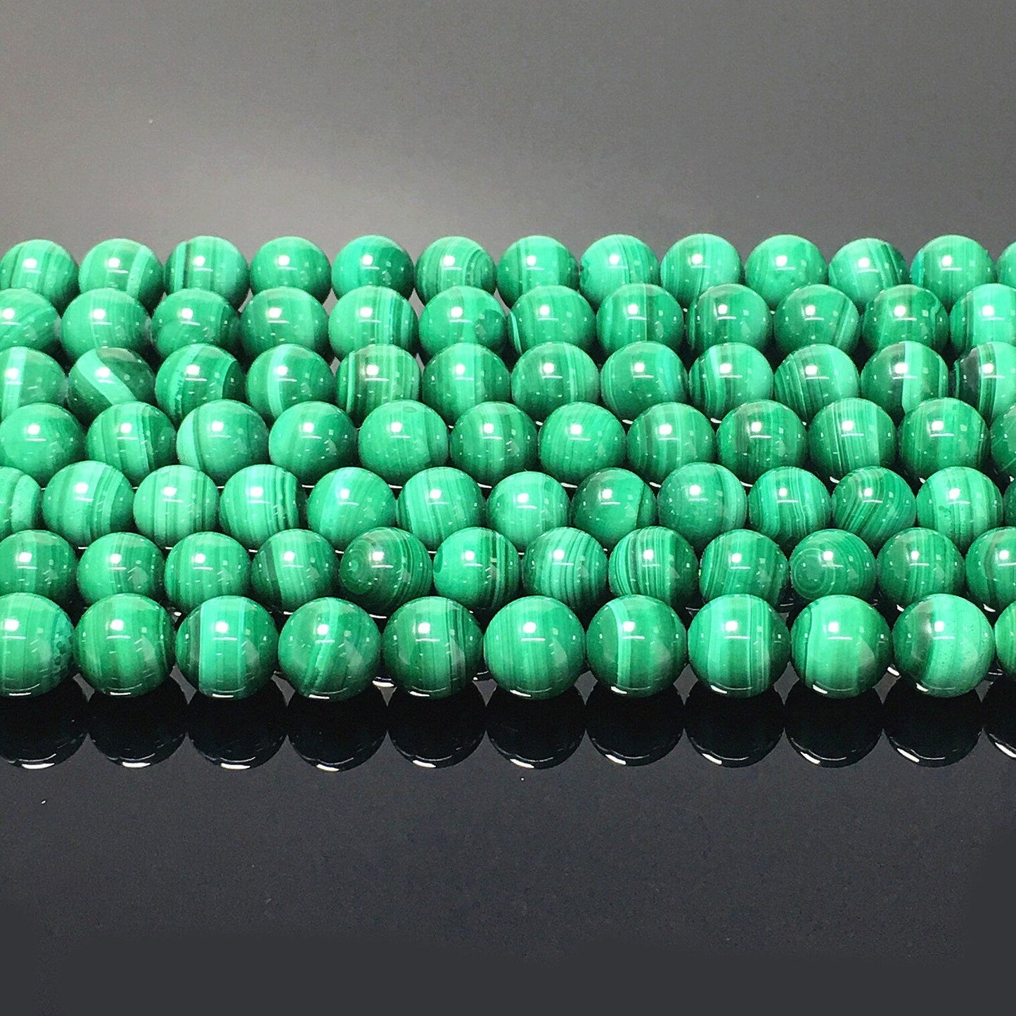 Natural Green Malachite Highly Polished Round Beads Energy Gemstone Loose Beads For DIY Jewelry Making Design AAAAA Best Quality