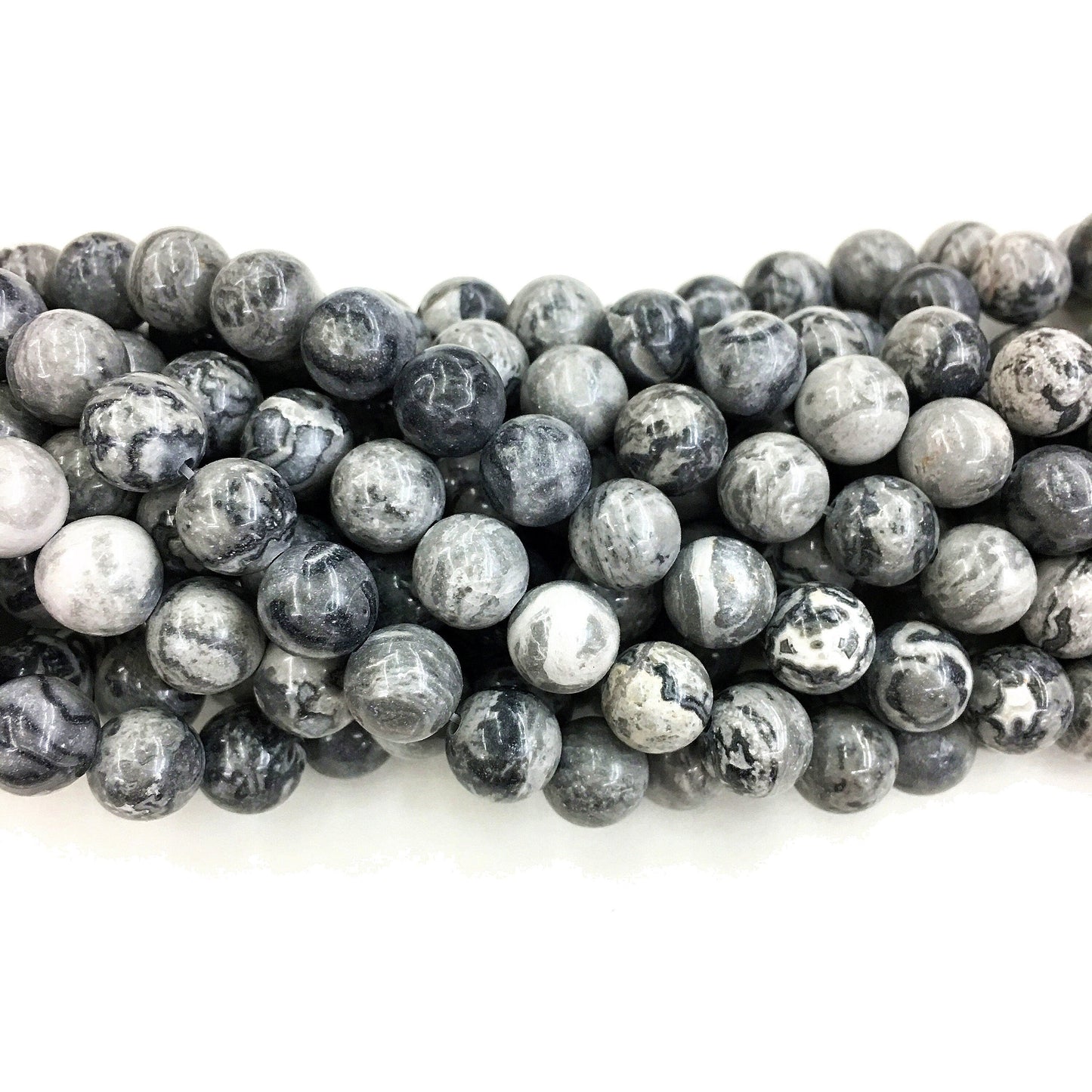 Natural Mapstone Round Shape Beads Healing Energy Gemstone Loose Beads DIY Jewelry Making Design for  AAA Quality