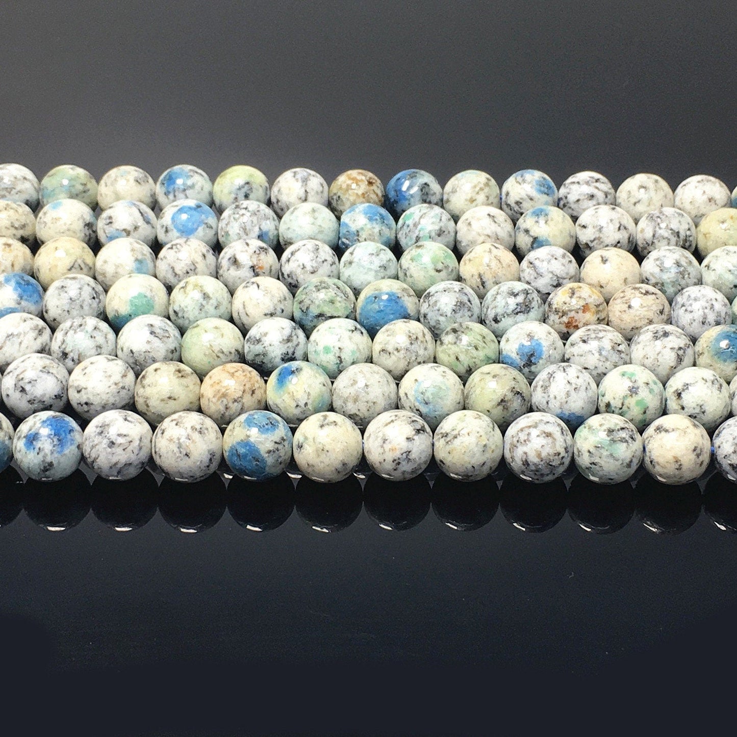 Natural K2 Highly Polished Round Beads Healing Energy Gemstone Loose Beads for DIY Jewelry Making Design AAAA Quality 16inch 8mm