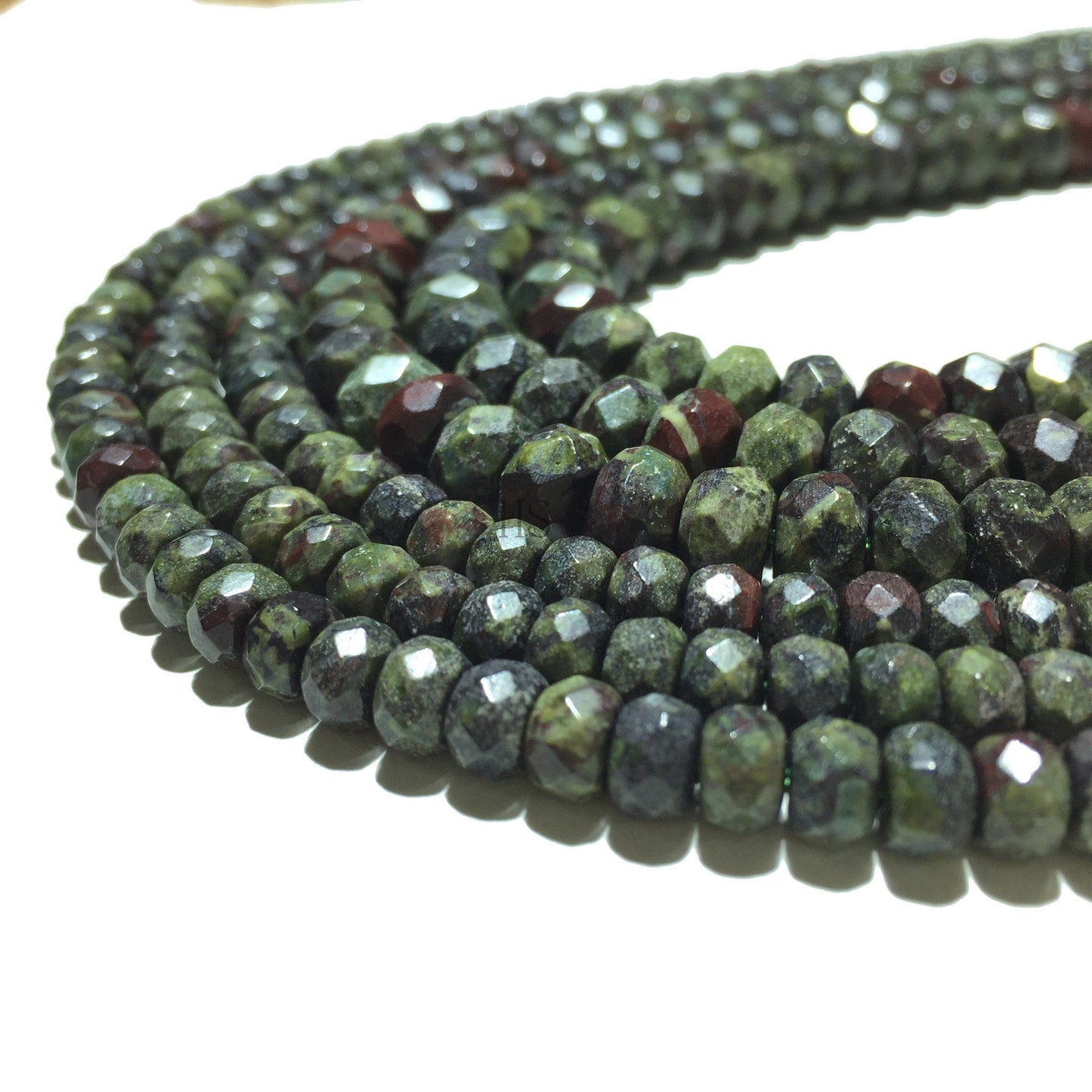 Natural Dragon Blood Stone Jasper Highly Polished Faceted Rondelle Gemstone Loose Beads for Jewelry Making and Design AAA Quality 16inch