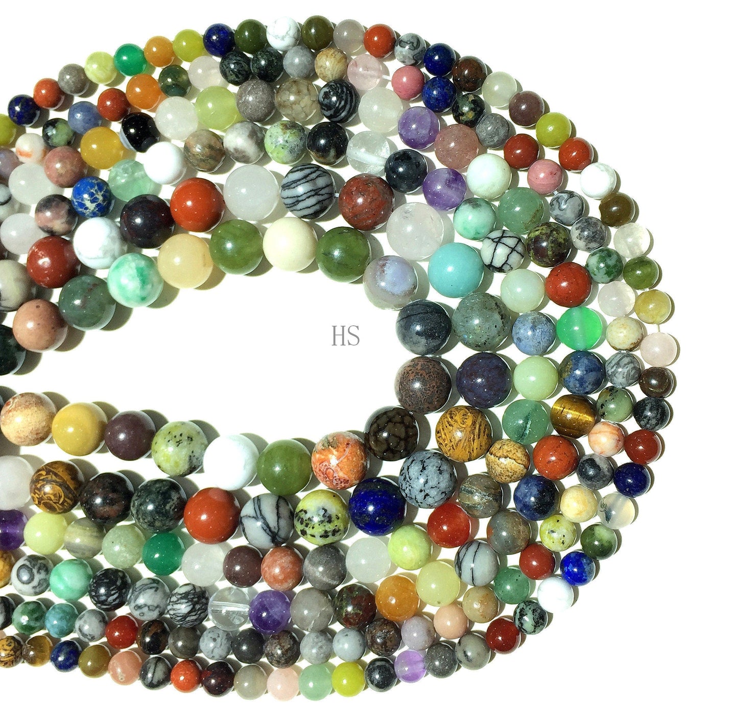 Natural Assorted Jasper Stone Round Beads Healing Gemstone Loose Bead DIY Jewelry Making AAA Quality 4mm 6mm 8mm 10mm