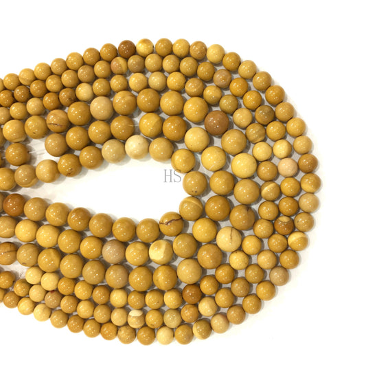 Natural Yellow Mookaite Jasper Round Beads Healing Gemstone Loose Beads DIY Jewelry Making for AAA Quality 8mm 10mm 12mm