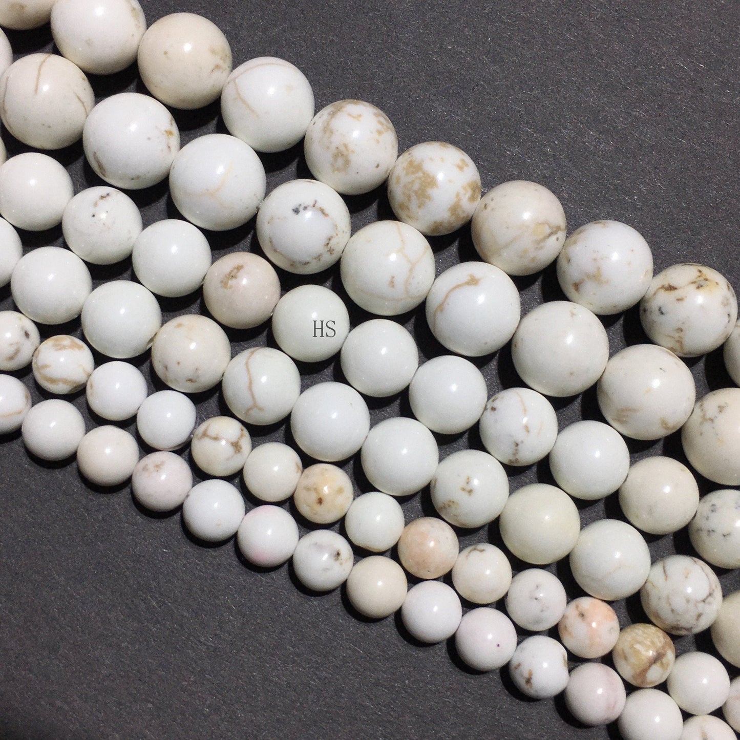 Natural White Turquoise Stone Round Beads Healing Gemstone Loose Beads DIY Jewelry Making for  AAA Quality 4mm 6mm 8mm 10mm